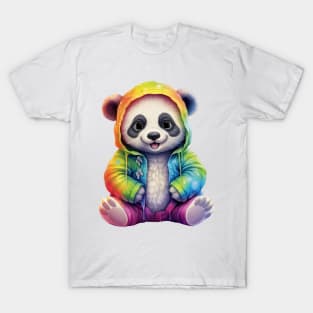 Rainbow Baby Panda T-Shirt